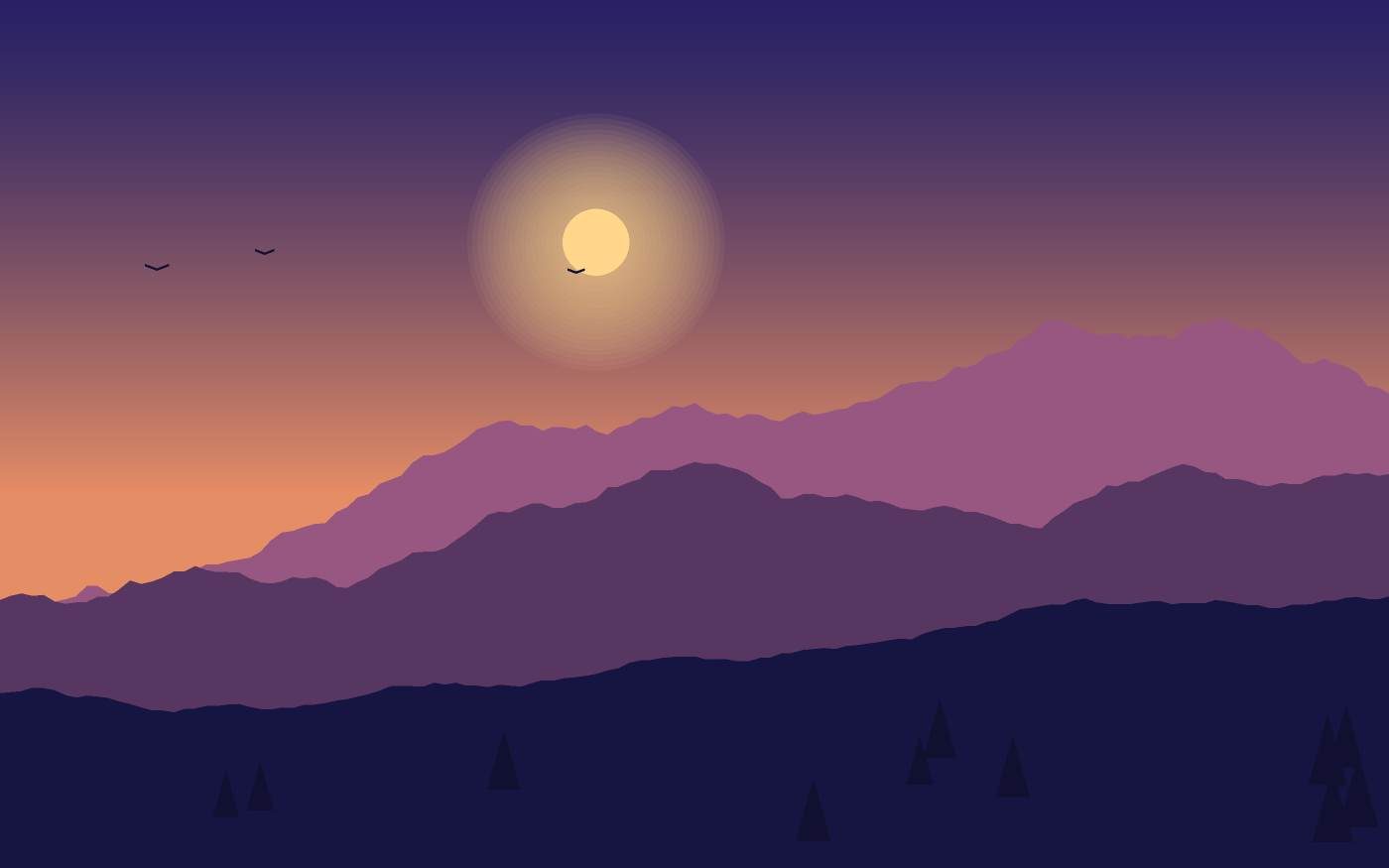 Landschaftsillustration