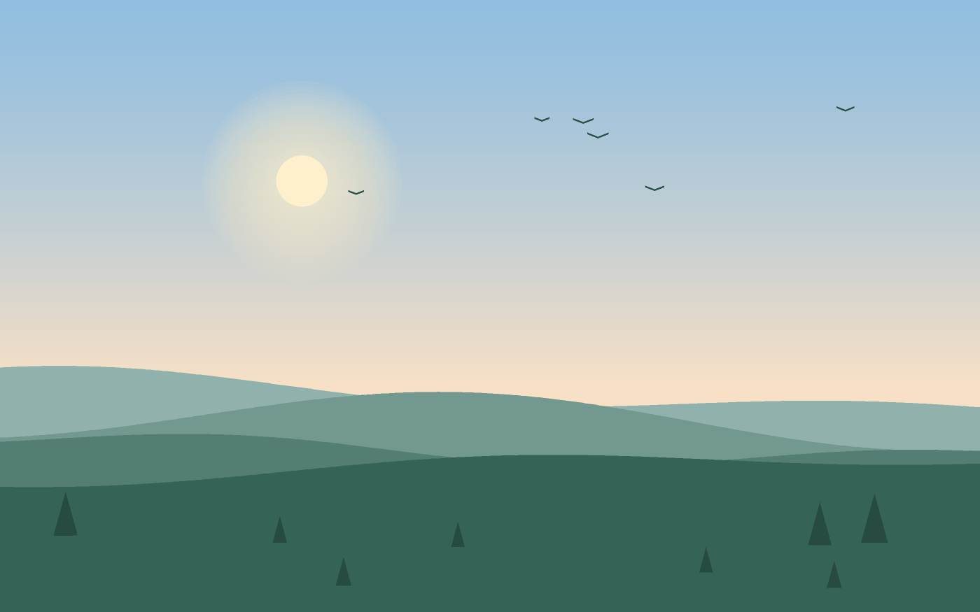 Landschapsillustratie