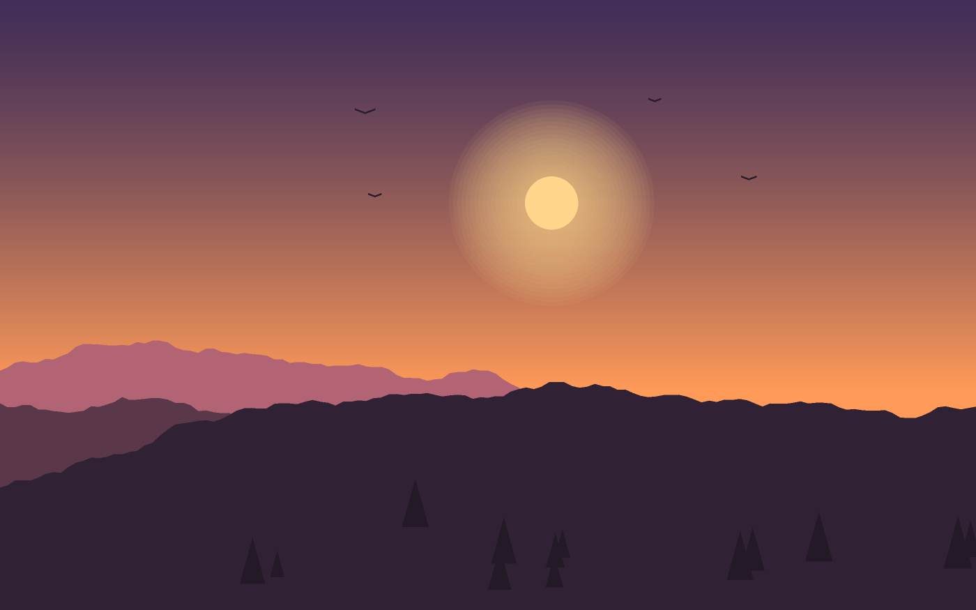 Ilustrace krajiny