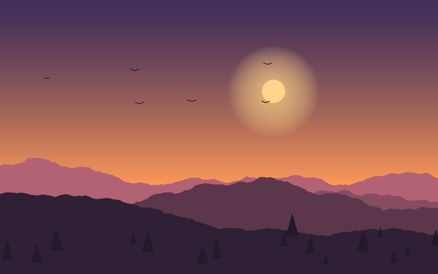 Ilustrace krajiny