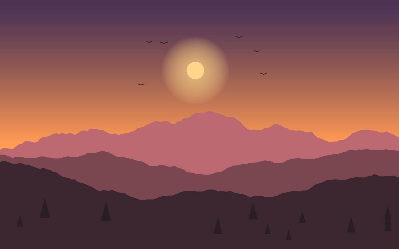 Ilustración de un paisaje