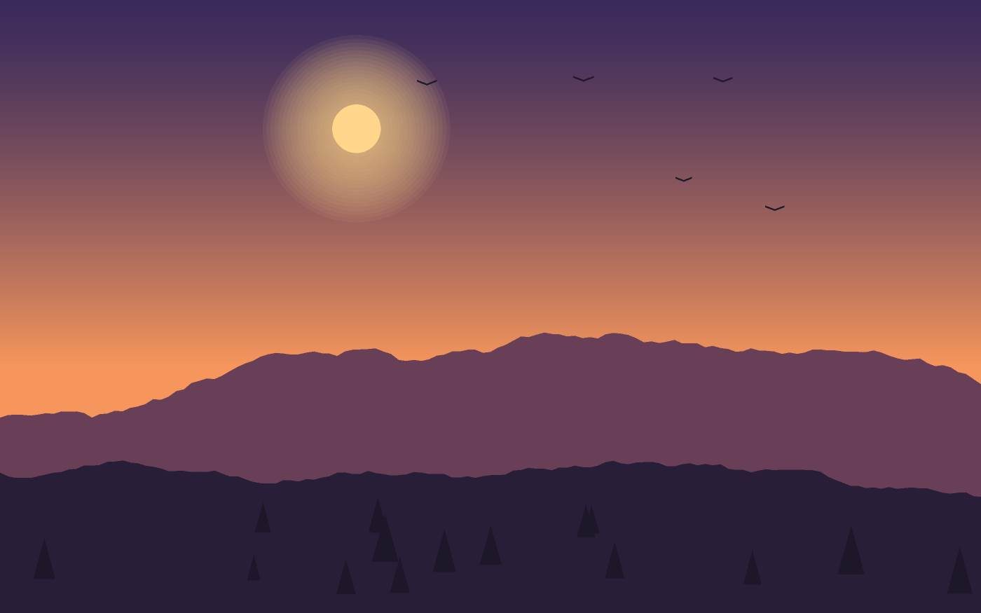 Landschapsillustratie