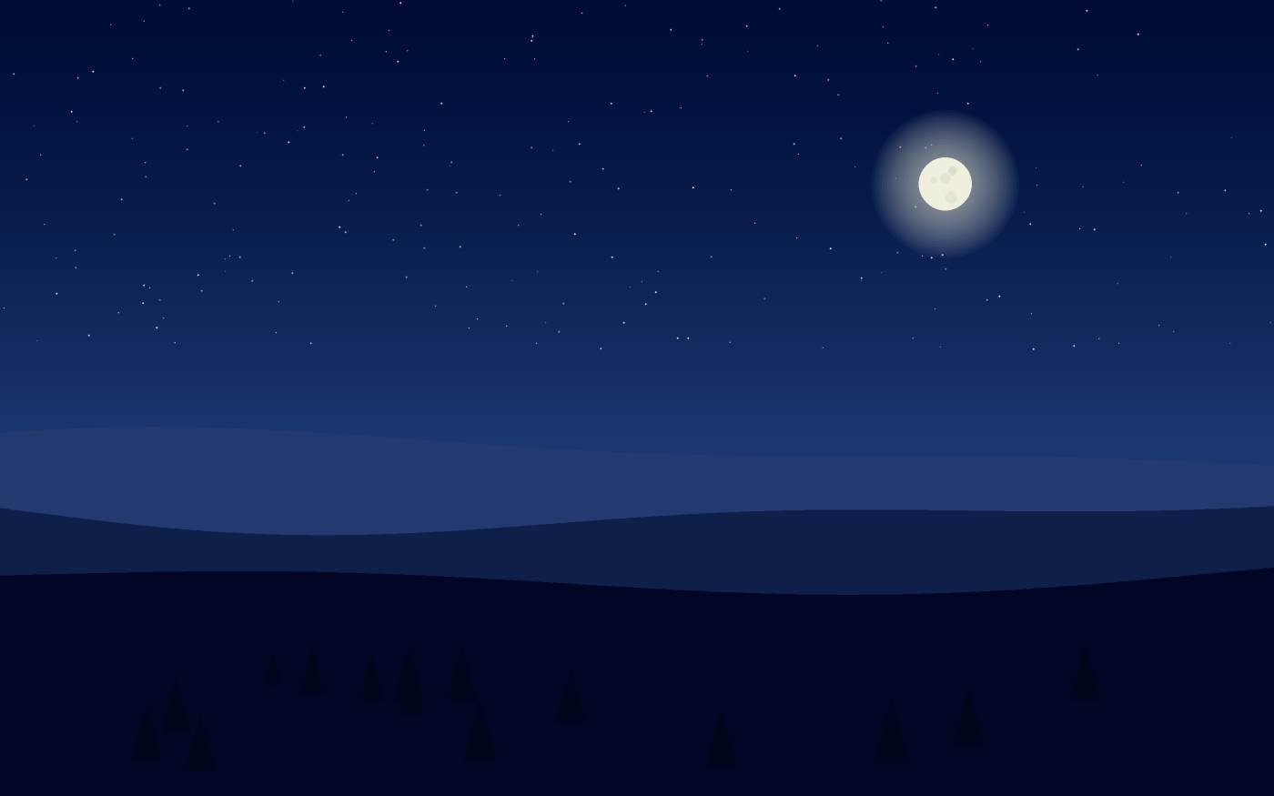 Ilustração de uma paisagem