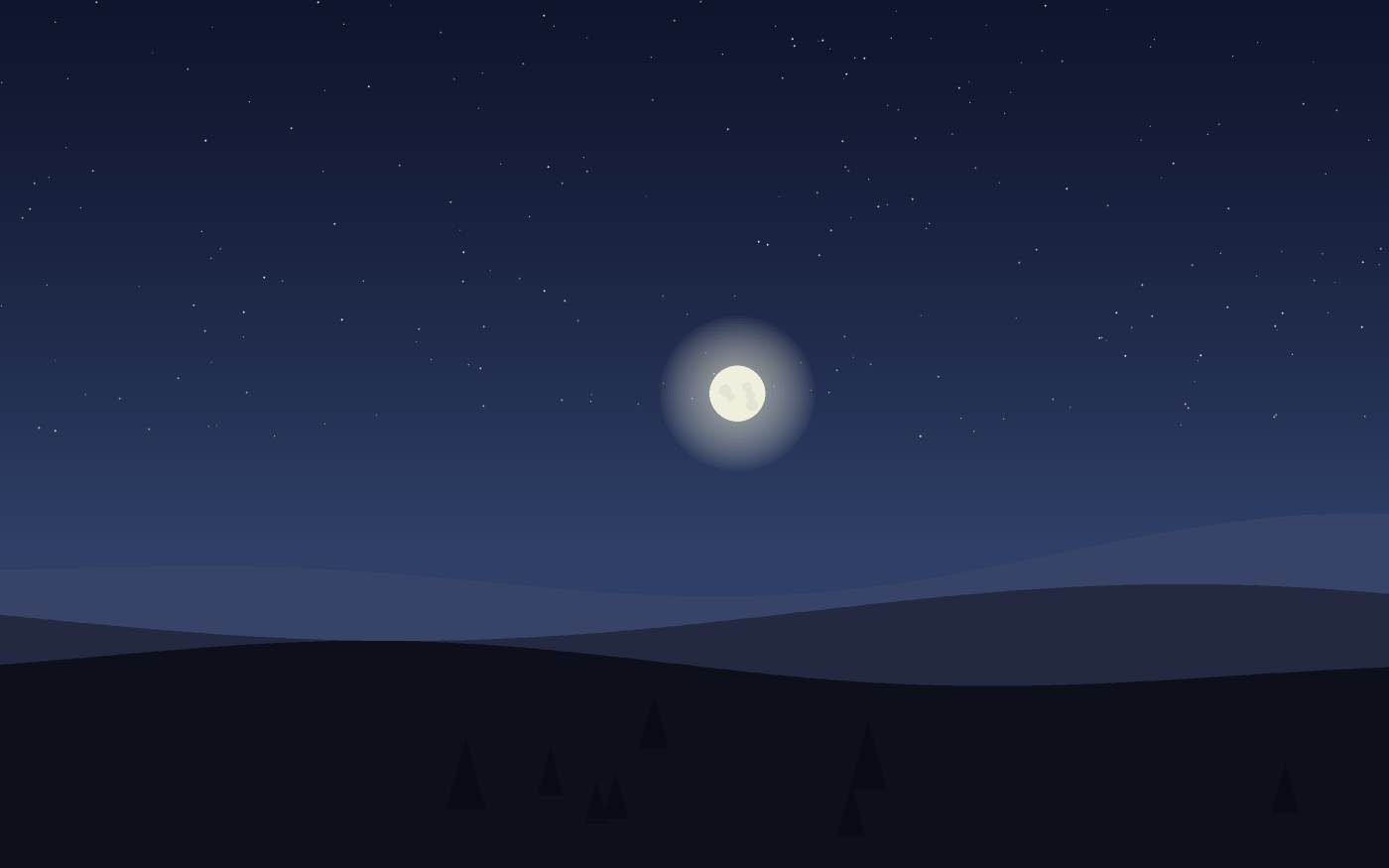 Ilustração de uma paisagem
